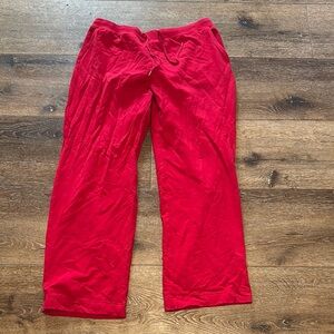 Karen Scott red sweat pants‎ petite large